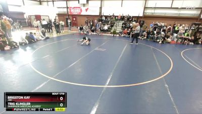 65 lbs Cons. Semi - Brigston Kay, JWC vs Trig Klingler, Sanderson Wrestling Academy