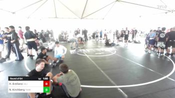 132 lbs Round Of 64 - Henry Arellano, California Grapplers vs Nicholas Kirchberg, Team Thunder