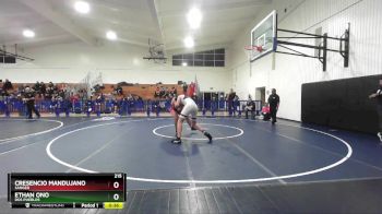 215 lbs Cons. Round 3 - Cresencio Mandujano, Sanger vs Ethan Ono, Dos Pueblos