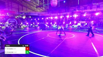 156 lbs Consi Of 8 #1 - Tag Crowels, Bartlesville WC vs Quincy Kreutzer, Unattached