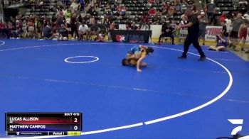 70 lbs Quarterfinal - Lucas Allison, NE vs Matthew Campos, CA