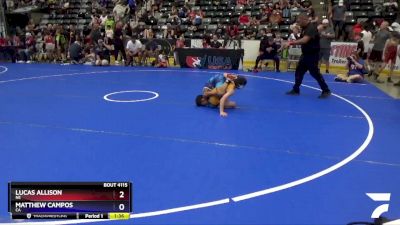 70 lbs Quarterfinal - Lucas Allison, NE vs Matthew Campos, CA