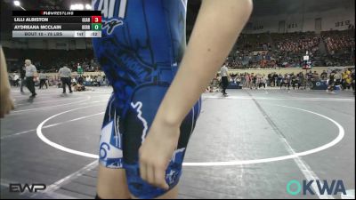 82 lbs Round Of 16 - Ashlynn Clark, Harrah Little League Wrestling vs MaKinley McNabb, Chickasha Wrestling