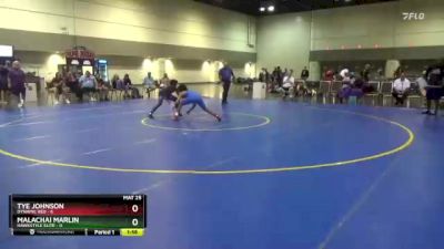 113 lbs Round 1 (6 Team) - Malachai Marlin, Hawkstyle Elite vs Tye Johnson, Dynamic Red