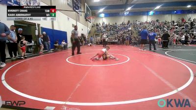 52 lbs Consi Of 8 #2 - Everett Craig, Team Tulsa Wrestling Club vs Kash Abernathy, N/a