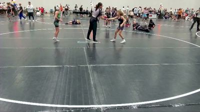 78 lbs Round 4 (10 Team) - Harper Wimmers, The Factory vs Marleigh Howell, Oklahoma Mafia