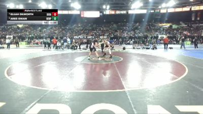 190 lbs Quarterfinal - Elijah Dilworth, Soda Springs vs Ares Swain, Newport