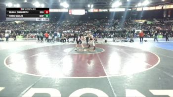190 lbs Quarterfinal - Elijah Dilworth, Soda Springs vs Ares Swain, Newport