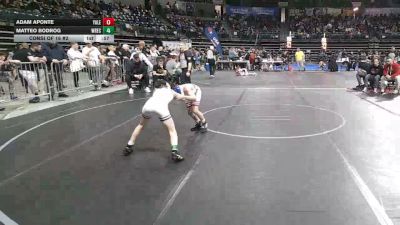 75 lbs Consi Of 16 #2 - Adam Aponte, Yale Street vs Matteo Bodrog, Wrecking Crew Wrestling Academy