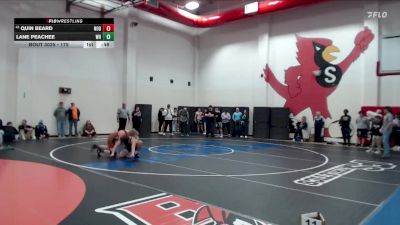 175 lbs Champ. Round 1 - Quin Beard, Noblesville vs Lane Peachee, Washington Hatchets