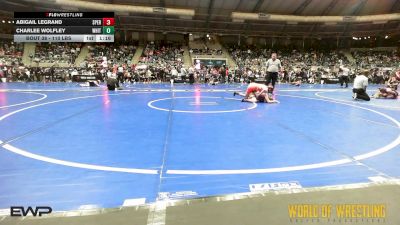 110 lbs Round Of 16 - Abigail LeGrand, Sperry Wrestling Club vs Charlee Wolfley, White Buffalo Wrestling Academy