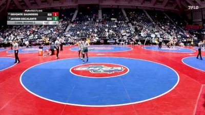 3A-150 lbs Cons. Round 2 - Jayden Escalante, North Hall vs Devonte Saunders, Ridgeland