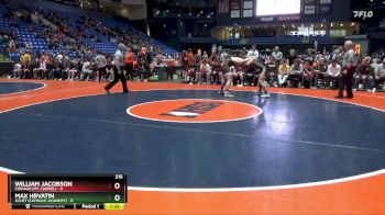 215 lbs Quarterfinals (8 Team) - Max Hrvatin, Joliet (Catholic Academy) vs William Jacobson, Chicago (Mt. Carmel)