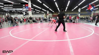 120 lbs Consi Of 8 #2 - Emilee Smith, NG Bombers Wrestling Club vs Gracie Bays, 3F Wrestling