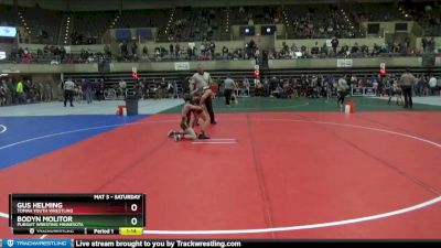 90 lbs Cons. Round 2 - Gus Helming, Tomah Youth Wrestling vs Bodyn Molitor, Pursuit Wresting Minnesota