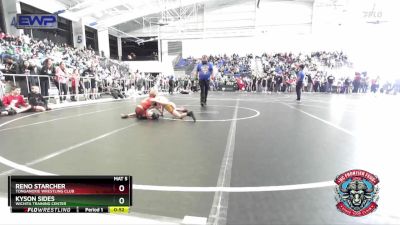 64 lbs Champ. Round 1 - Reno Starcher, Tonganoxie Wrestling Club vs Kyson Sides, Wichita Training Center