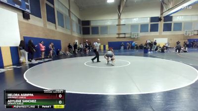 155lbs Champ. Round 1 - Adylene Sanchez, Ephrata (Girls) vs Helora Agrippa, University (Girls)