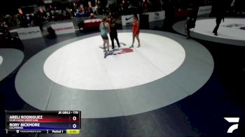 170 lbs 3rd Place Match - Areli Rodriguez, Club Lucha Wrestling vs Rory Bickmore, California
