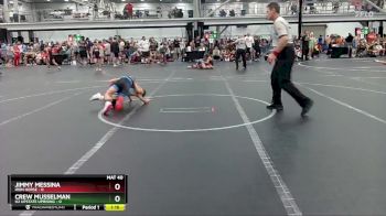 72 lbs Round 3 (4 Team) - Crew Musselman, U2 Upstate Uprising vs Jimmy Messina, Iron Horse