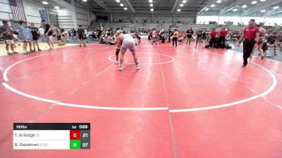 180 lbs Rr Rnd 3 - Tanner Arledge, Ohio Gold vs Brock Goodman, Shore Thing Surf