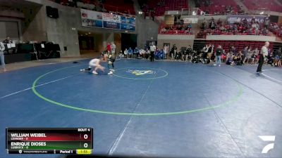 106 lbs Placement (4 Team) - Enrique Dioses, Lubbock vs William Weibel, Leander