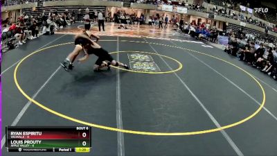 145 lbs Semis & 1st Wrestleback (8 Team) - Louis Prouty, Apple Valley vs Ryan Espiritu, Vacaville