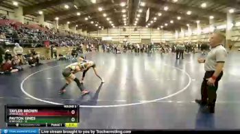 85 lbs Round 3 (6 Team) - Payton Gines, Utah Gold vs Tayler Brown, Utah Black