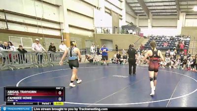 150 lbs Round 3 (3 Team) - Abigail Trayhorn, Utah 1 vs Cambree Howe, Idaho