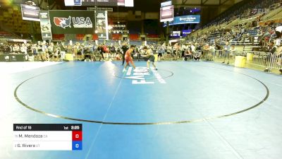 132 lbs Rnd Of 16 - Moses Mendoza, CA vs Geronimo Rivera, UT