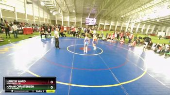 80 lbs Round 3 (3 Team) - Hanah Christensen, Team Wyoming vs Harlym Ward, Utah Green