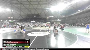 42-45 lbs Cons. Round 1 - Francis Gribbon, Forks Wrestling Club vs Mya McCoy, Askeo International Mat Club