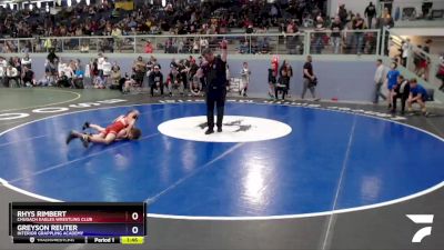 92 lbs Final - Greyson Reuter, Interior Grappling Academy vs Rhys Rimbert, Chugach Eagles Wrestling Club