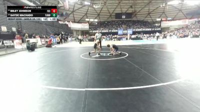 Girls 2A 100 lbs Cons. Round 2 - Sayde Machado, Tumwater (Girls) vs Miley Johnson, Fife (Girls)