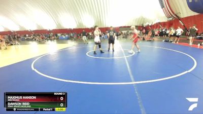 179-182 lbs Round 3 - Maximus Hanson, BBE/Waska vs Dawson Reid, Iowa Grant/Highland