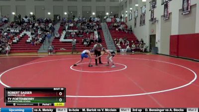 105 lbs Quarterfinal - Robert Sasser, Vestavia Hills HS vs Ty Fortenberry, Southeastern School