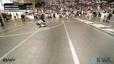 58 lbs Round Of 16 - Barrett Vanzant, Bristow Elementary Wrestling Club vs Benaiah Schubert, Chandler Takedown Club