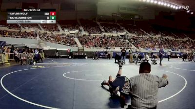 138-D1 Cons. Semi - Taylor Wolf, Canyon Del Oro High School vs Kaiya Johnston, Casteel High School