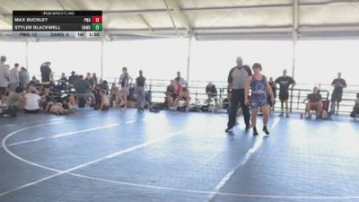 High School Boys 195 lbs Round 6 (10 Team) - Styler Blackwell, Bulldog Elite (Black) vs Max Buckley, Precision Wrestling Academy
