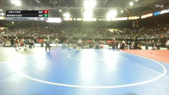 100 lbs Cons. Round 2 - Nevaeh Cole, Middleton vs Lola Colo, Nampa