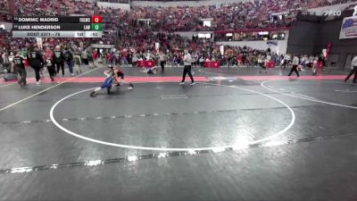 76 lbs Cons. Round 2 - Dominic Madrid, Fond Du Lac Wrestling Club vs Luke Henderson, LAW