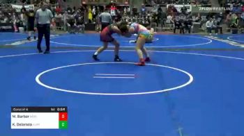 135 lbs Consolation - Macy Barber, Nebraska Wrestling Academy vs Kristen Delarosa, Hurricane