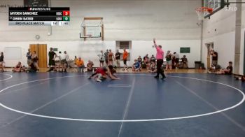 120-133 lbs 3rd Place Match - Owen Sater, Morris HS vs Jayden Sanchez, Reed Custer