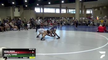 120 lbs Quarters & 3rd Wb (32 Team) - Kiyan Simon, Team Rich Habits Black vs Samual Comes, TNWA #1