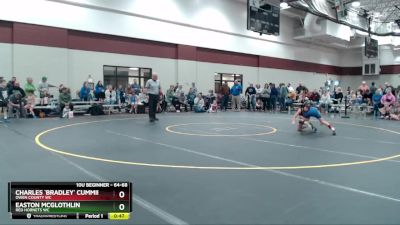 64-68 lbs Quarterfinal - Charles `Bradley` Cummings, Owen County WC vs Easton McGlothlin, Red Hornets WC