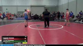 113 lbs 2nd Wrestleback (16 Team) - Tanner Tishner, Indiana vs Lucas Kaufman, Kansas Blue