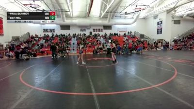 120 lbs Cons. Semi - Vada Schmidt, Lovell vs Lily Hill, Wind River