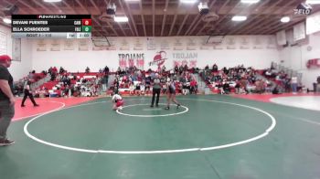 110 lbs Champ. Round 1 - Devani Fuentes, Canyon Ridge vs Ella Schroeder, Filer