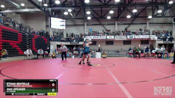 150 lbs Cons. Semi - Ethan Sentelle, Great Crossing High School vs Max Speaker, St. Xavier