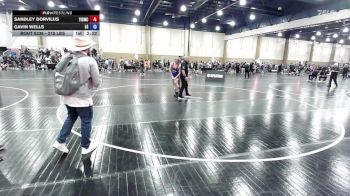 215 lbs Consi Of 8 #1 - Sandley Dorvilus, Youth Impact Center Wrestling Club vs Gavin Wells, Lake Gibson