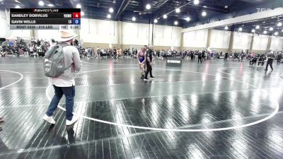 215 lbs Consi Of 8 #1 - Sandley Dorvilus, Youth Impact Center Wrestling Club vs Gavin Wells, Lake Gibson